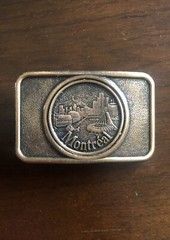 Montreal Canada Expo 67 Olympic Stadium Quebec MTL Unisex Men’s Belt Buckle