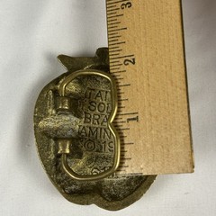 Vintage 1979 I Love NY Brass Belt Buckle Aminco New York Tourism Souvenir