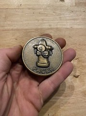 Pacer Vintage Belt Buckle Firefighter 🔥 Fire Hydrant METAL Collector Patina