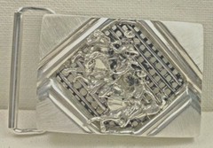 Ghost Riders sterling silver Artisan made Gents Belt buckle