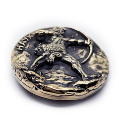 Hayk Nahapet Founder of the Armenian Nation Brass Belt Buckle