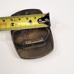 US Army Brass Belt Buckle Indiana Metal Craft 1980 XR95 United States Military