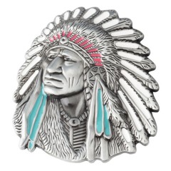 Skull scalp buckle men&rsquo;s western cowboy motorcycle riding