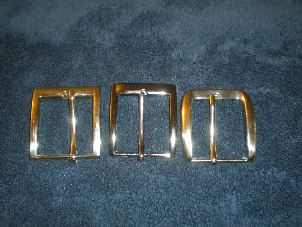 LOTS OF 3 REGULAR BUCKLE FOR 1 .4 IN WIDE BELT 3 DIFERENT SILVER BUCKLES