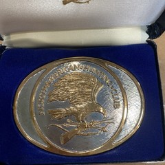 North American Hunting Club Belt Buckle Wings Of Gold – 24K Gold OPEN BOX