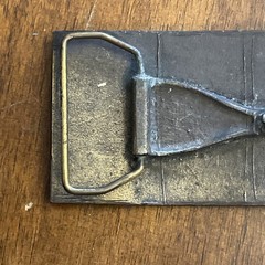 VINTAGE COLT REVOLVERS BRASS BELT BUCKLE ~ ANTIQUE FINISH