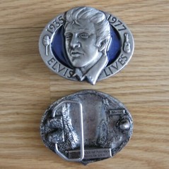 Elvis Retro music belt buckle (choice designs)