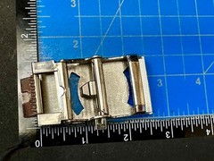 See Through Replacement Ratchet Style Vintage Belt Buckle