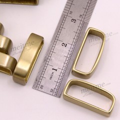 Belt Buckle & Loop Sets, Solid Brass Buckle Golden Color 1 1/2&Prime; or 38mm/1.5&Prime;inch