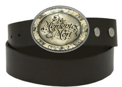 Victorian Memento Mori Belt Buckle – Gothic Silver Handmade Artisan – 132-4
