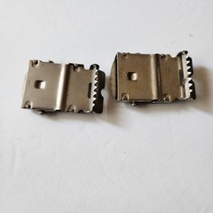 Silver Tone Belt Buckle Slide Initial « J » And Blank 1.75 Inch Set Lot Of Two (2)