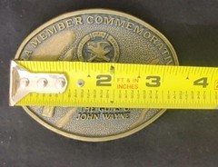 NRA ~ National Riffle Association /John Wayne Belt Buckle « Gunslinger » Design