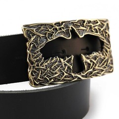 Crow belt buckle, Handmade belt buckle made of solid brass, Mythical black bird