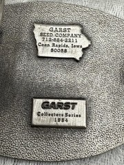 Vintage Garst Seed Company Buckle Silver Tone Farm Corn
