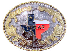 Texas Flag Map Western Rodeo Fashion Unisex Cowboy and Cowgirl Belt Buckles