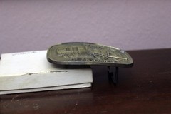 Original 1980s Gearhart Company Bronze/Brass Metal Belt Buckle Well Drilling