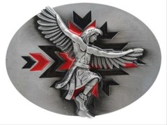Men Buckle Silver Metal Native Warrior Dance Indian Casual Day Western Fashion