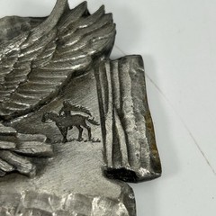 Siskiyou Buckle Co 1988 Western Arrowhead Eagle Metal Pewter Belt Buckle Z80 USA