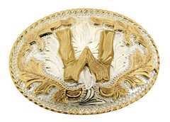 Initial Letter A-Z Belt Buckle Men Women Fashion Western Cowboy Cowgirl Rodeo