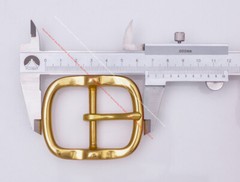 HEAVY DUTY SOLID BRASS LEATHERCRAFTS HARDWARE CENTER BAR BELT BUCKLE REPLACEMENT