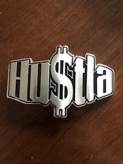 Hustla Hustler Funny Money Sign XXX Joke Pimp Metal Unisex Men’s Belt Buckle