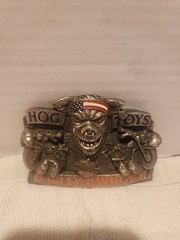 Vintage HARLEY DAVIDSON belt buckle H-411 1991 Baron USA Hog Toys Rare