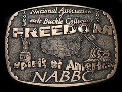 TJ01164 2005 *NATIONAL ASSOCIATION OF BELT BUCKLE COLLECTORS* SOLID BRASS BUCKLE