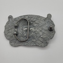 LARGE SKULL WITH WINGS BELT BUCKLE NEW APPROXIMATELY 4 1/2&Prime; X 2 7/8&Prime; See Pics