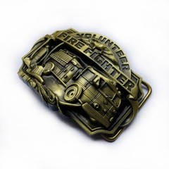 Western Cowboy Belt Buckle for Men USA Retro Rodeo Wear – Volunteer Fire Fighter