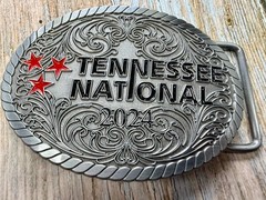 Tennessee National 2024 4th Place U21 Women&rsquo;s Enduro Trophy Award Belt Buckle