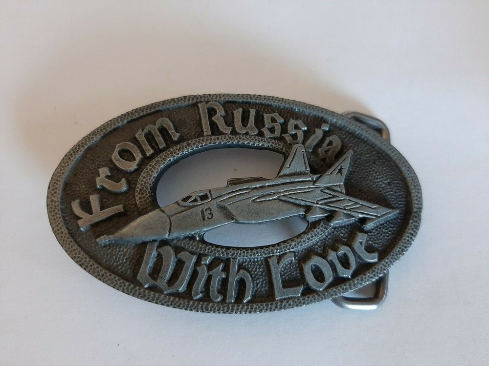 Vintage Military Belt Buckle – Russian Mig « From Russia with Love »
