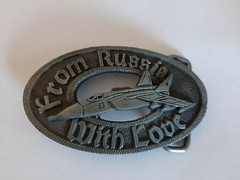 Vintage Military Belt Buckle – Russian Mig « From Russia with Love »