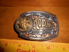ALLSTATE RODEO BULL RIDING CHAMPION BELT BUCKEL 2012 Rosemont Illinois