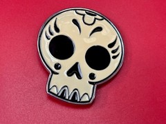 White Skull Mexican Katrina Dia De Muertos Day Of The Dead Cutout Belt Buckle