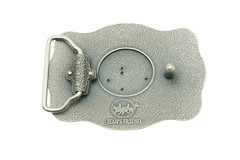 Western Gold/Silver Southwest Carved Flower Pattern Metal Belt Buckle