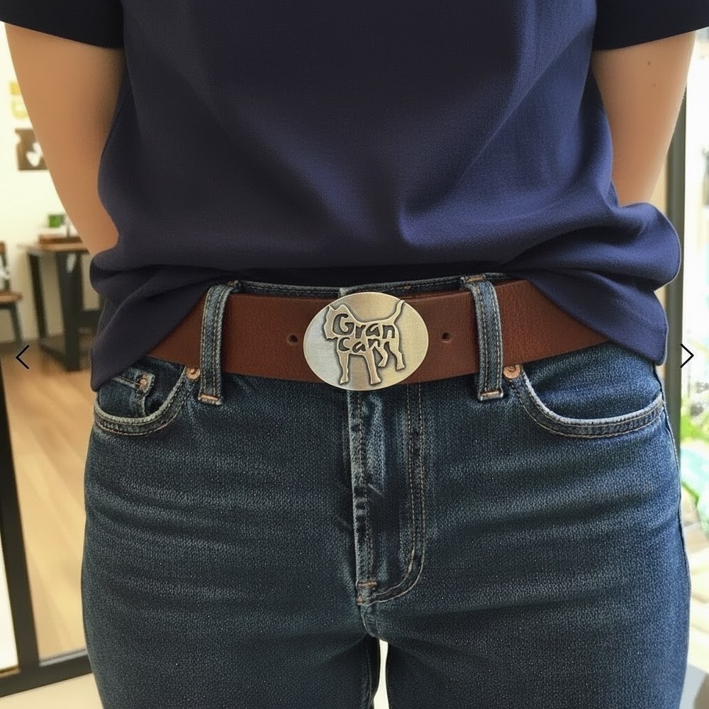 French Bulldog Belt Buckle Oval – Strong Character Design