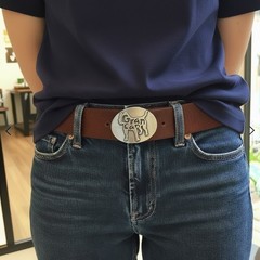 Gran Canaria Dog Belt Buckle, Rosepearl – Pitbull Belt Buckle Oval