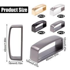 8pcs Belt Buckle Men&rsquo;s 40mm Belt Loop Holder Belt Loop made of Z…