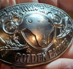 NRA Belt Buckle Golden Eagles