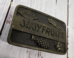 Vintage Henry Heide Jujyfruits 2&Prime; Belt Buckle Oden 1975