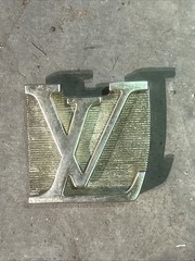 Louis Vuitton Logo LV Initials Belt Buckle Gold Tone