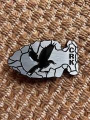 Dynabuckle VG silver gray black arrowhead eagle CRK belt buckle