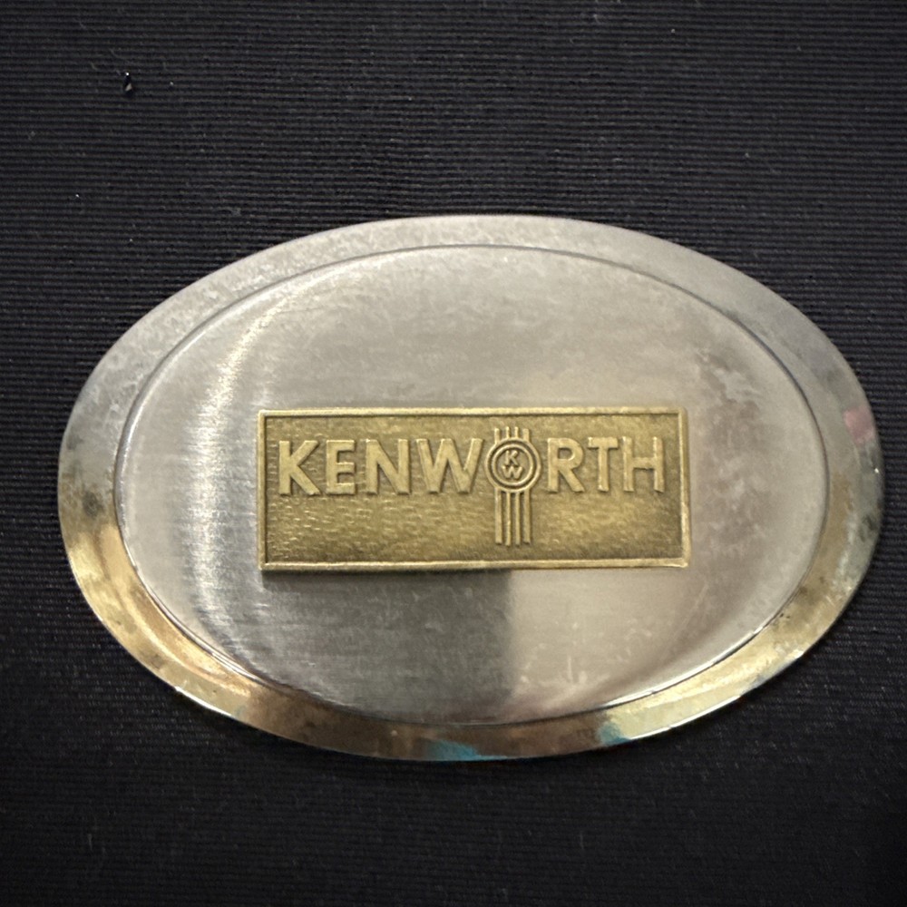 Vintage Kenworth Trucks Logo Belt Buckle Western Trucker Style