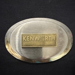 Vintage Kenworth Trucks Logo Belt Buckle Western Trucker Style