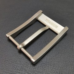 Pure Titanium Anti-allergic Tongue Pin Belt Buckle Fit for 35mm / 38mm Belt