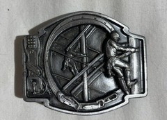 VTG Siskiyou Co. Belt Buckle Telephone Linesman Industry Workers USA 1988 RARE