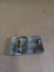 Vintage Winchester Repeating Arms Pewter Belt Buckle