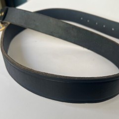 Rare Vintage 1995 Made in USA 3D “By Land Sea Air” Belt Buckle + Leather Belt 46