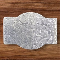Belt buckle Damascus hand forged