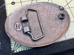 Unique IVAN western belt buckle – Stone Art Artisan pattern starfish design